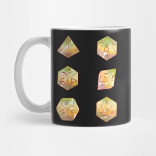 Pastel aromantic sexual dice set Mug